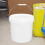 1Pc White Kitchen Bucket Durable Plastic Household Liquid Holder 2
