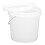 1Pc White Kitchen Bucket Durable Plastic Household Liquid Holder 8