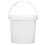 1Pc White Kitchen Bucket Durable Plastic Household Liquid Holder 1