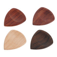4St Driehoekige Gitaarplectrums Van Hout Voor Oefening