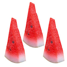 3 Pcs Artificial Fruit That Look Real Simulated Watermelon Slices