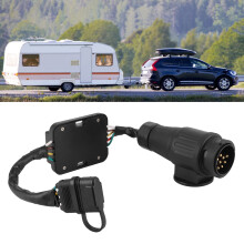 European 13-Pin to US 4-Pin Trailer Wiring Adapter Plug, Easy Install