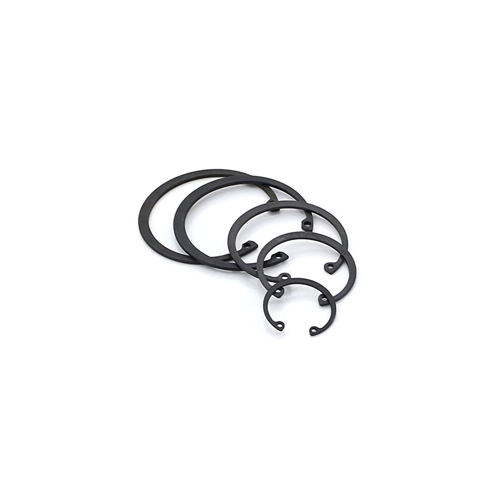 Retaining Rings M8 To M72, Black Manganese Steel Circlips, Snap Lock Ring For Gb893, Internal Retaining Ring M62 (2Pcs) 6447073298028