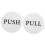 2St Wit Acryl Push Pull Deurbord Zelfklevend Voor En Restaurant 1
