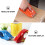 Raindrops  3 Pcs Package Tape Cutter Dispenser Roller Office 6