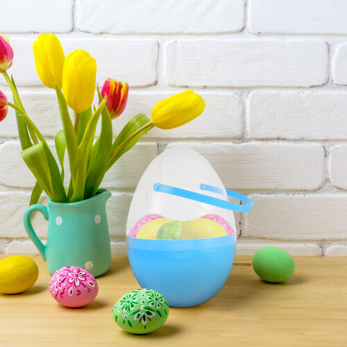 Easter Eggs Child Decorative Egg-Shaped Candy Boxes Hunt Supplies 2