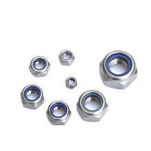 M2 M2.5 M3 M4 M5 M6 M8 M10 M12 M16 304 Stainless Steel Black Hex Insert Lock Nut Self-Locking Nut 25pcs M3 Size