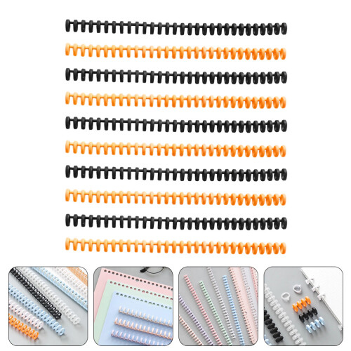 10 Pcs Spiral Binding Spines Binder High-Grade Material Rings 2
