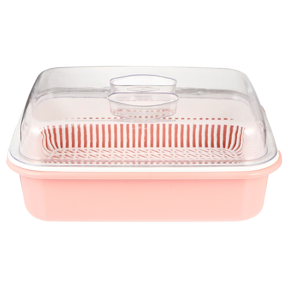 Two Tier Design Infant Bottle Drying Shelf 1Set Pink Inoomp