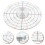 Pottery Divider Ceramic Round Divider 12.00x12.00x0.20cm 4