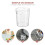 Office Trash Can Clear Design Practical Household Garbage Bin 10