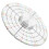 Pottery Divider Ceramic Round Divider 12.00x12.00x0.20cm 6
