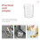 Office Trash Can Clear Design Practical Household Garbage Bin 11