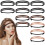 Headbands Women Elastic 12pcs 9.1x1.6x0.2in 3