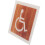 Durable White Acrylic Disabled Restroom Sign Wheelchair Accessible 1