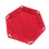 Collapsible Cube Compartment Storage Boxes Red Leather Hexagonal Tray for Organizing Dice and Small Items 1
