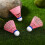 Badminton Shuttlecocks Pink 6pcs 2.8x2.8x3.5in Nylon Plastic 10