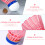 Badminton Shuttlecocks Pink 6pcs 2.8x2.8x3.5in Nylon Plastic 5