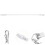 Drape Pull Rod Aluminum Alloy Modern White For Blinds 1pcs 9