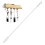 Drape Pull Rod Aluminum Alloy Modern White For Blinds 1pcs 10