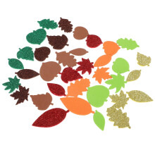 Tsgiving Maple Leaves Decoration Foam Multi-Color 500pcs