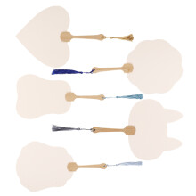 5 Pcs Diy Painting Hand Fan Chinese Fans Handheld Blank Traditional
