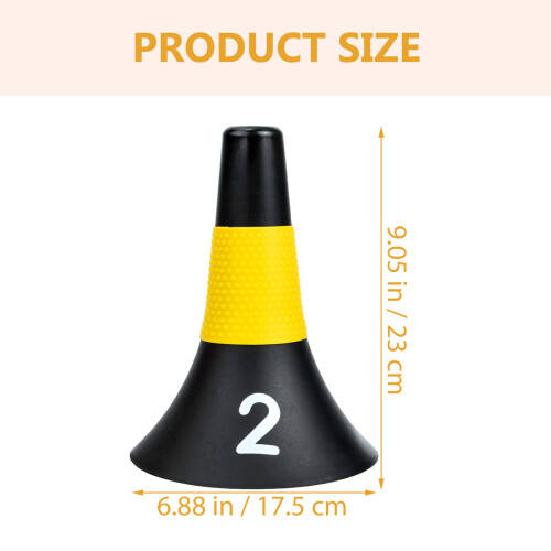Assorted Color Basketball Training Cones 10pcs 23x17.5cm 1
