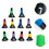 Assorted Color Basketball Training Cones 10pcs 23x17.5cm 3