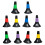 Assorted Color Basketball Training Cones 10pcs 23x17.5cm 9