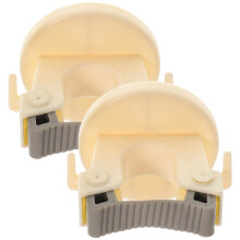 Worgeous 2 Pcs Tableware Storage Rack Mop Holder 7.5*6.5cm White