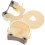 Worgeous 2 Pcs Tableware Storage Rack Mop Holder 7.5*6.5cm White 10