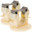 Worgeous 2 Pcs Tableware Storage Rack Mop Holder 7.5*6.5cm White 6