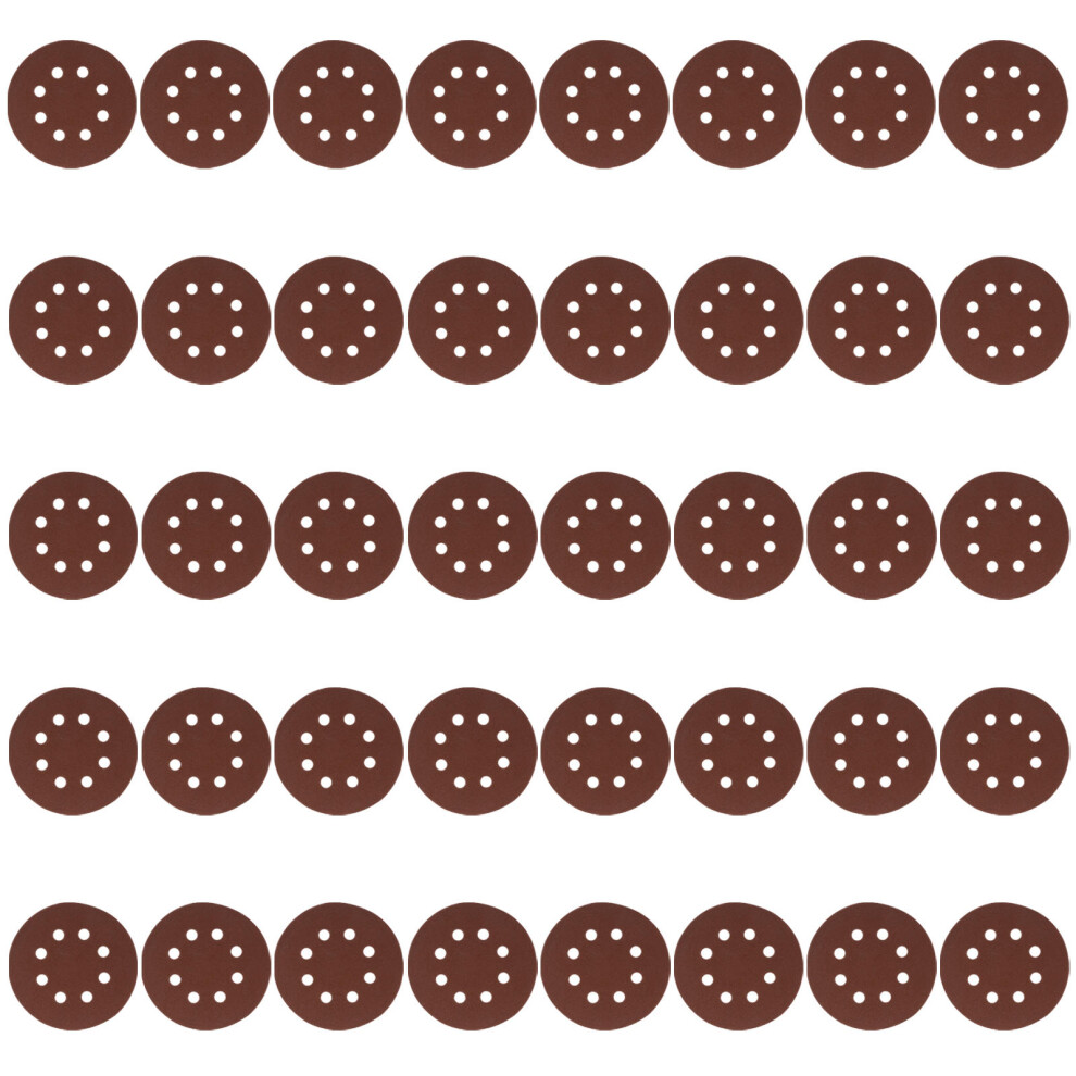 40 Pcs Circular Sandpaper Sanding Discs For Orbital Sander 100 Grit 3164077288550
