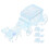 Box For Wedding Party Box 4pcs 5.3x2.0x1.4in 9