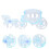 Box For Wedding Party Box 4pcs 5.3x2.0x1.4in 2