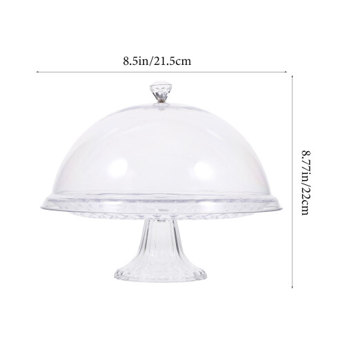 Acrylic Cake Tray With Dome Lid For Desserts And Candy 1