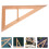 Classroom Supplies Ruler Teaching Aid Wooden 1pack 3