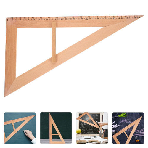 Classroom Supplies Ruler Teaching Aid Wooden 1pack 2