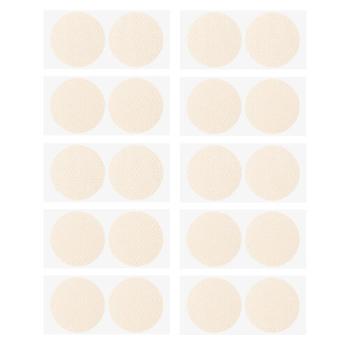 3pack Nipple Patch For Men Beige Round 1.4x1.4in 2