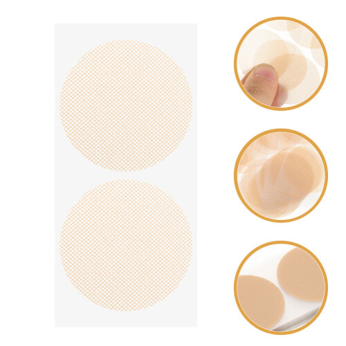 3pack Nipple Patch For Men Beige Round 1.4x1.4in 1