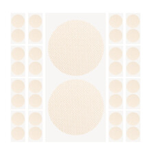 3pack Nipple Patch For Men Beige Round 1.4x1.4in