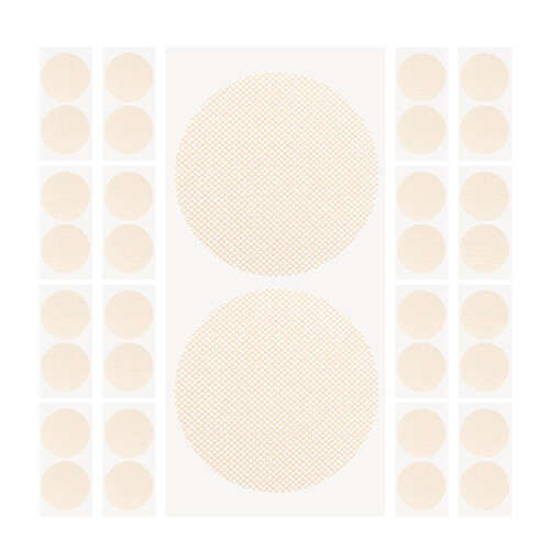 3pack Nipple Patch For Men Beige Round 1.4x1.4in