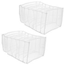 2 Pcs Dividers Clothes Organizer Box For Underwear