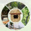 Decorative Bird Houses Jute Cord 3pcs 10