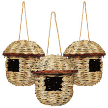 Decorative Bird Houses Jute Cord 3pcs