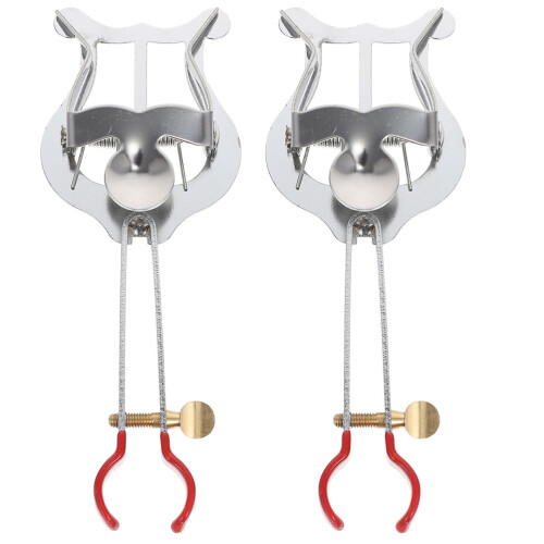 Clarinet Lyre Iron 2pcs 5.38x2.04x0.75in 2