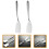 2pcs Kitchen Steak Spatula Metal Turning Tools For Home Users 2