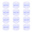12 Pcs Suction Cups Set Double-Sided Clear Plastic Without Hooks 1