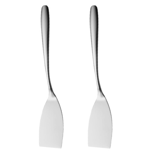 2pcs Kitchen Steak Spatula Metal Turning Tools For Home Users