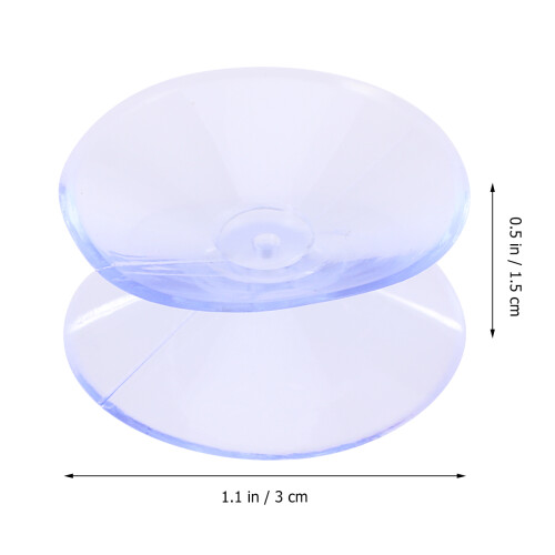 12 Pcs Suction Cups Set Double-Sided Clear Plastic Without Hooks 1